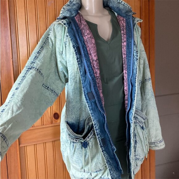 Free People Play No Games Denim Parka - Picture 4 of 5